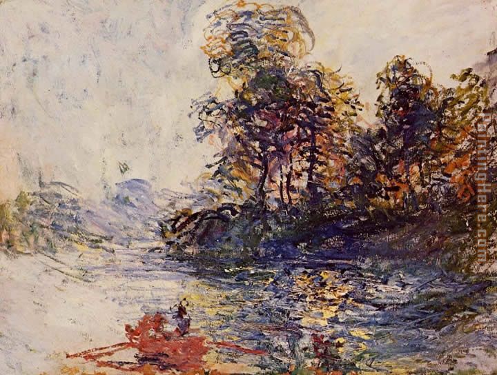 The River painting - Claude Monet The River art painting